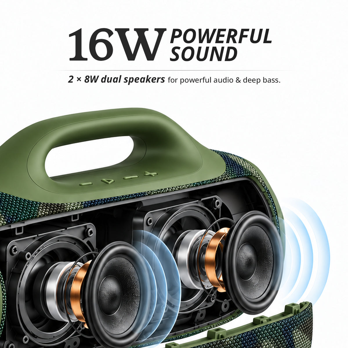 BoomBeat Pro 16W Portable Bluetooth Speaker