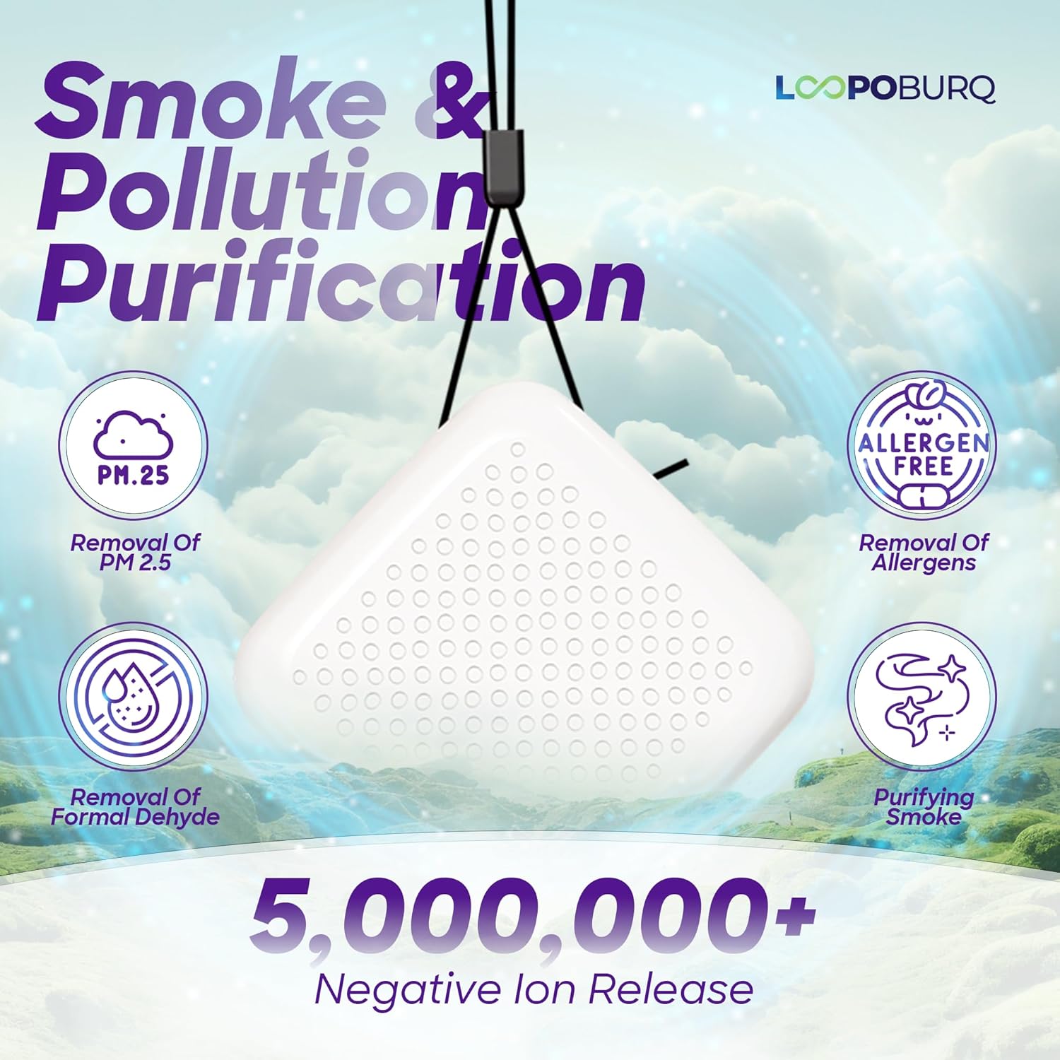 Loopoburq Wearable & Portable Air Purifier