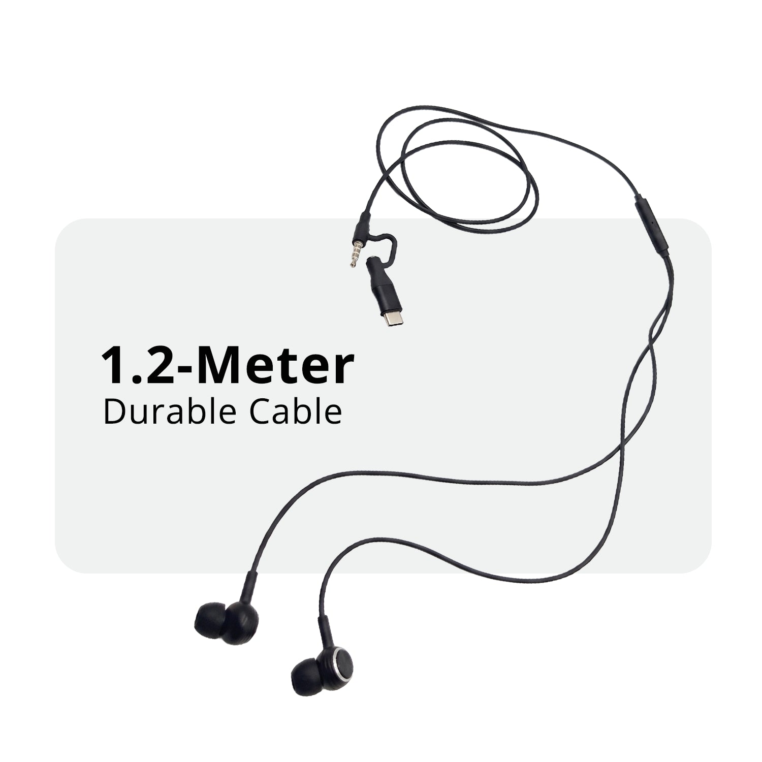 DuoBeats 2in1 Earphones With Type-C & 3.5mm Compatibility