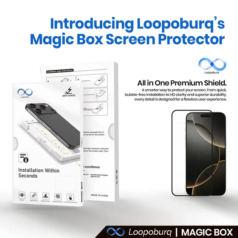 Magic Box Tempered Glass iPhone with nanbo high aluminium technology