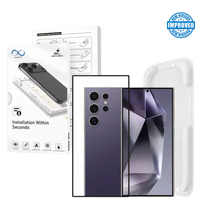 Magic Box Non-Privacy Tempered Glass for Samsung with nanbo high aluminium technology