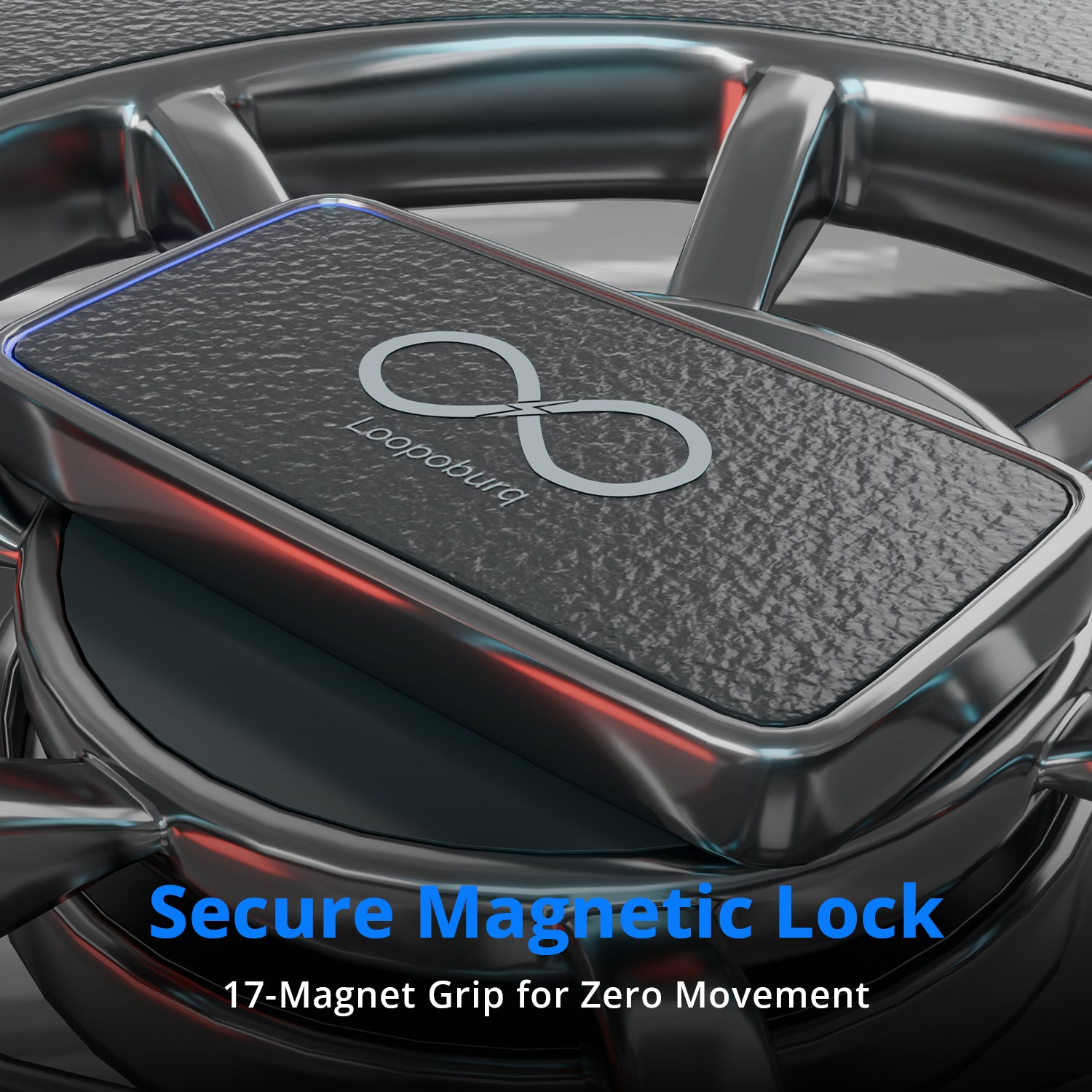 2-in-1 Magsafe car mobile holder with dashboard & ac mounts
