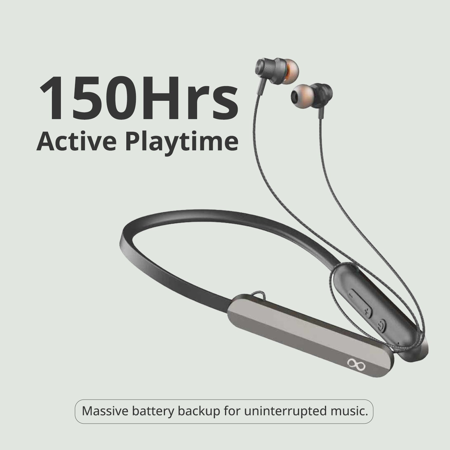 Wireless Neckband Earphones With ENC and 400hours of Playtime