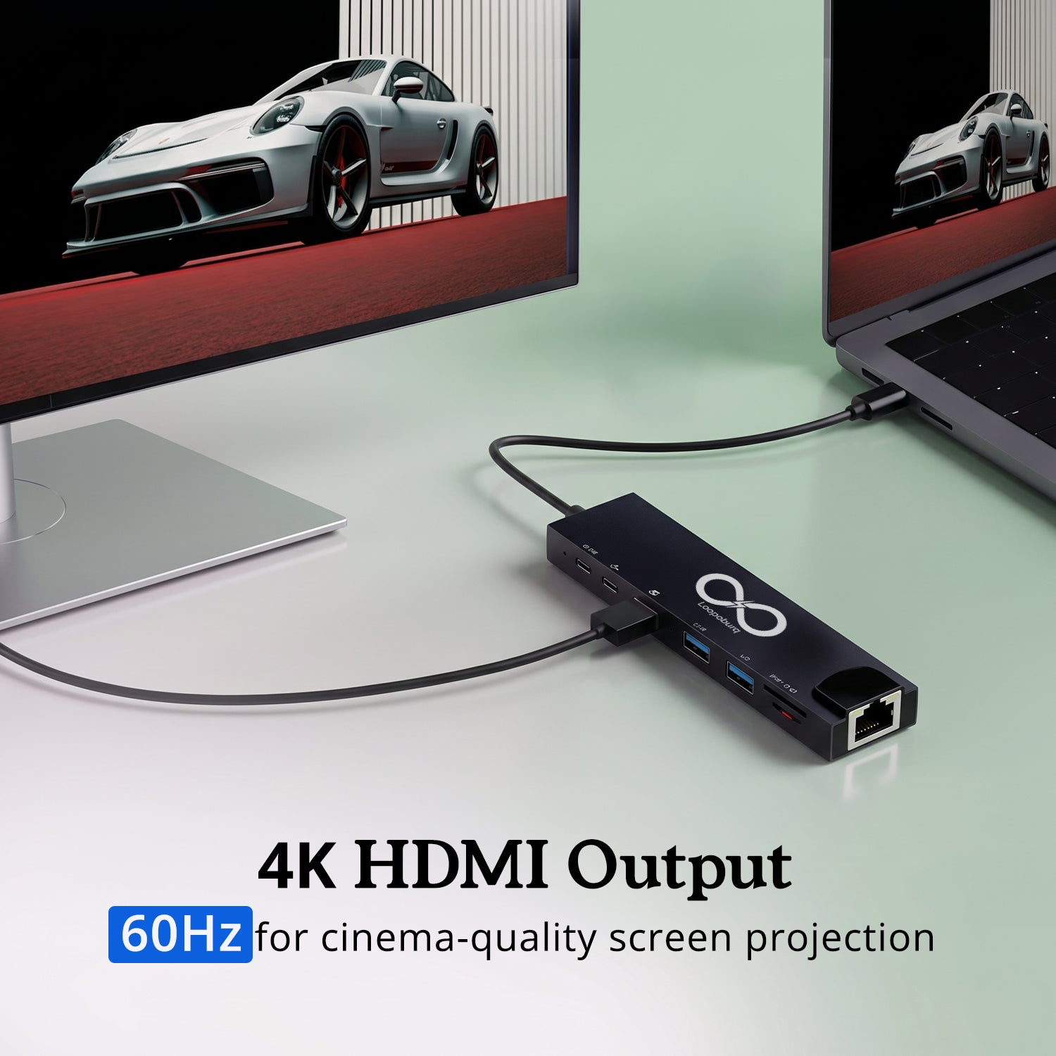 8-in-1 USB-C Hub with Ethernet & twin 3.0 C-Type PD ports
