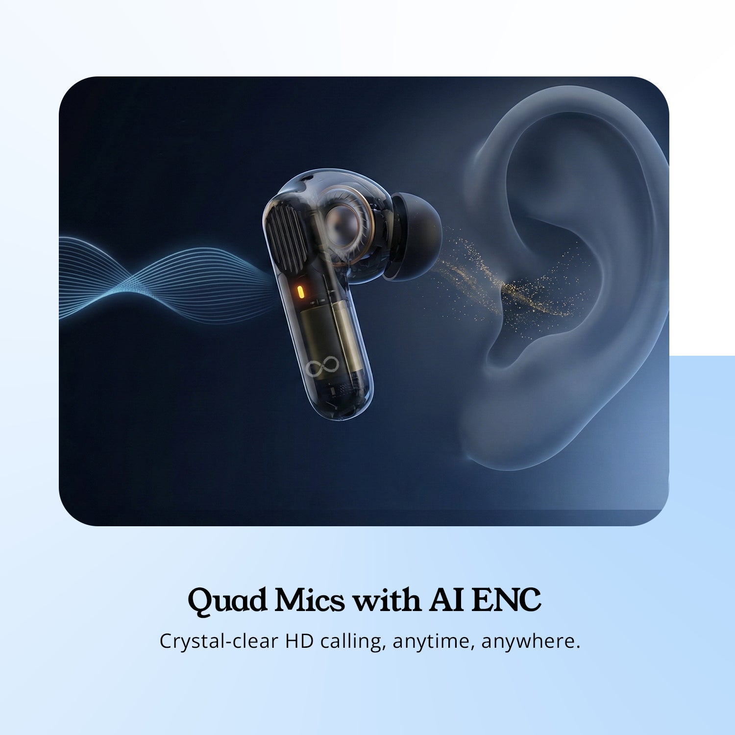 Rover wireless earbuds with ANC & ENC