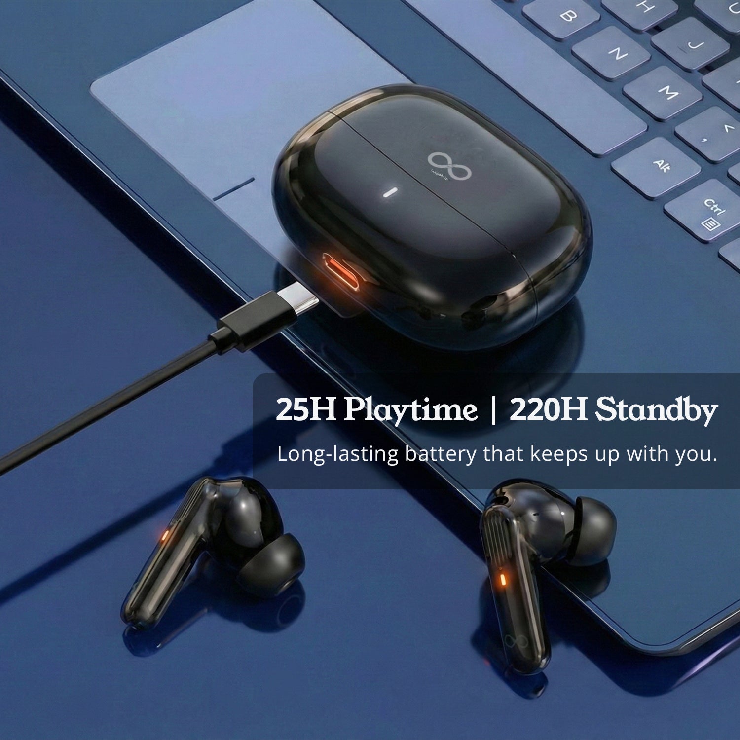 Rover wireless earbuds with ANC & ENC