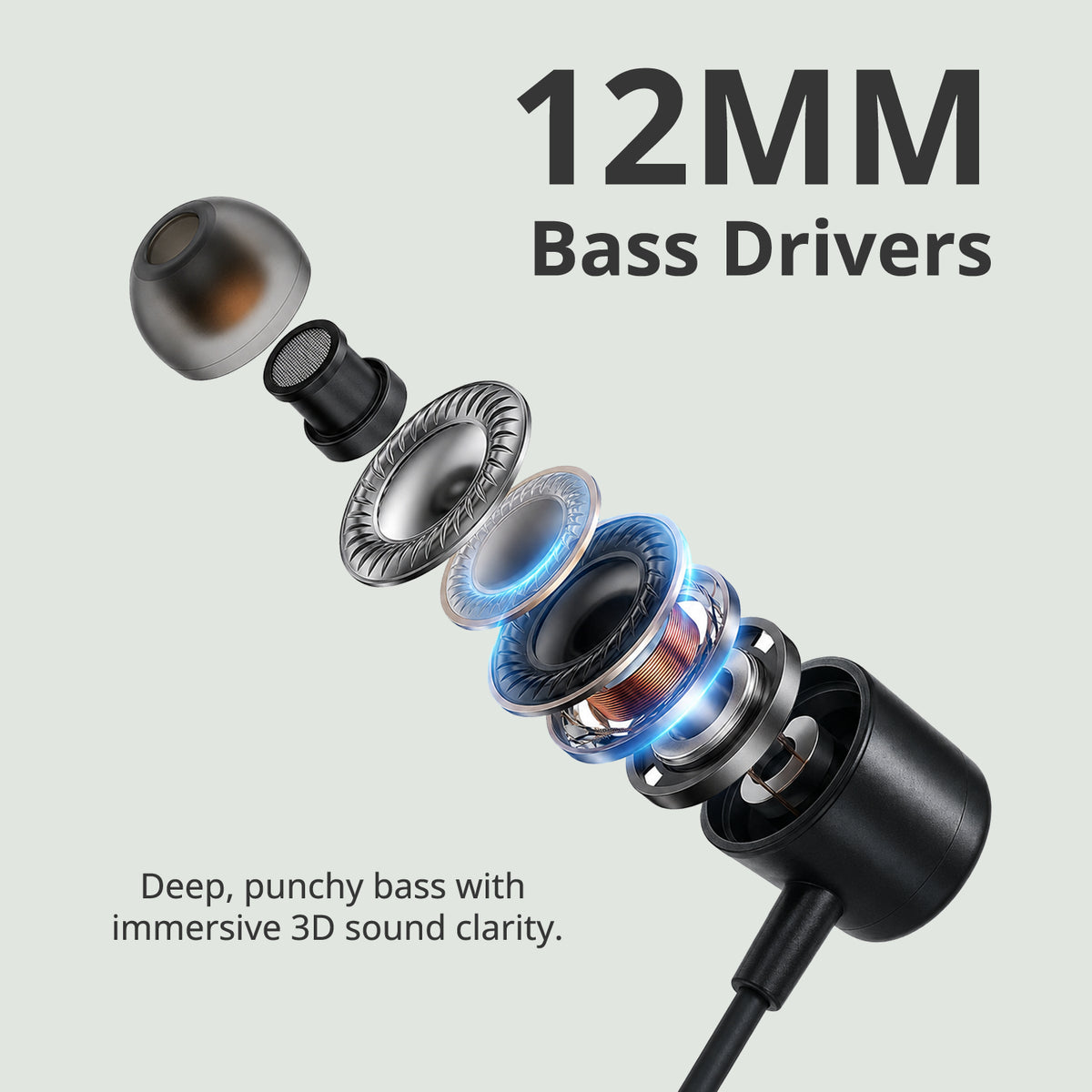 Wireless Neckband Earphones With ENC and 150 hours of Playtime