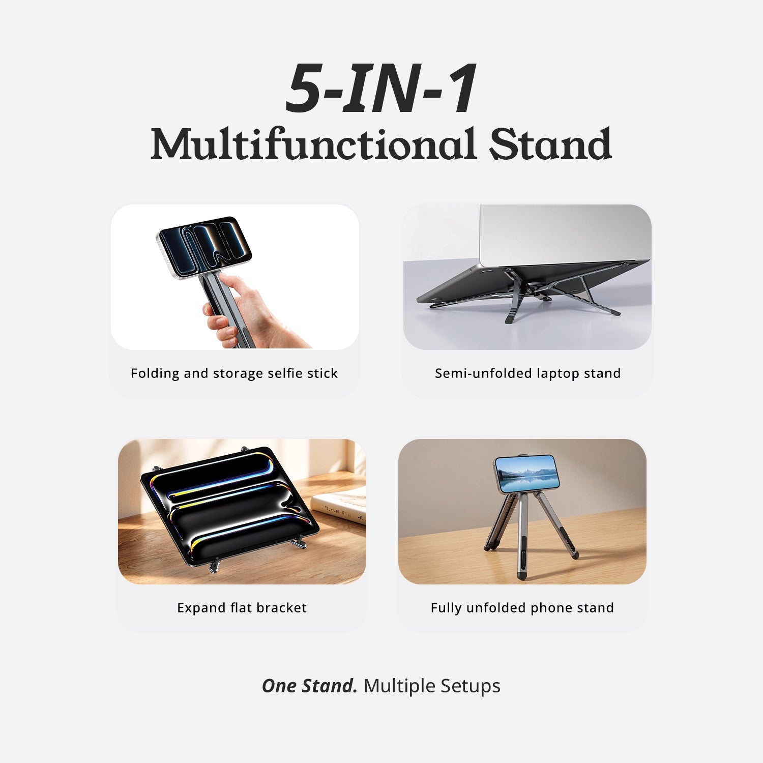 Loopoburq Flexiholder Stand With 5in1 Functionality