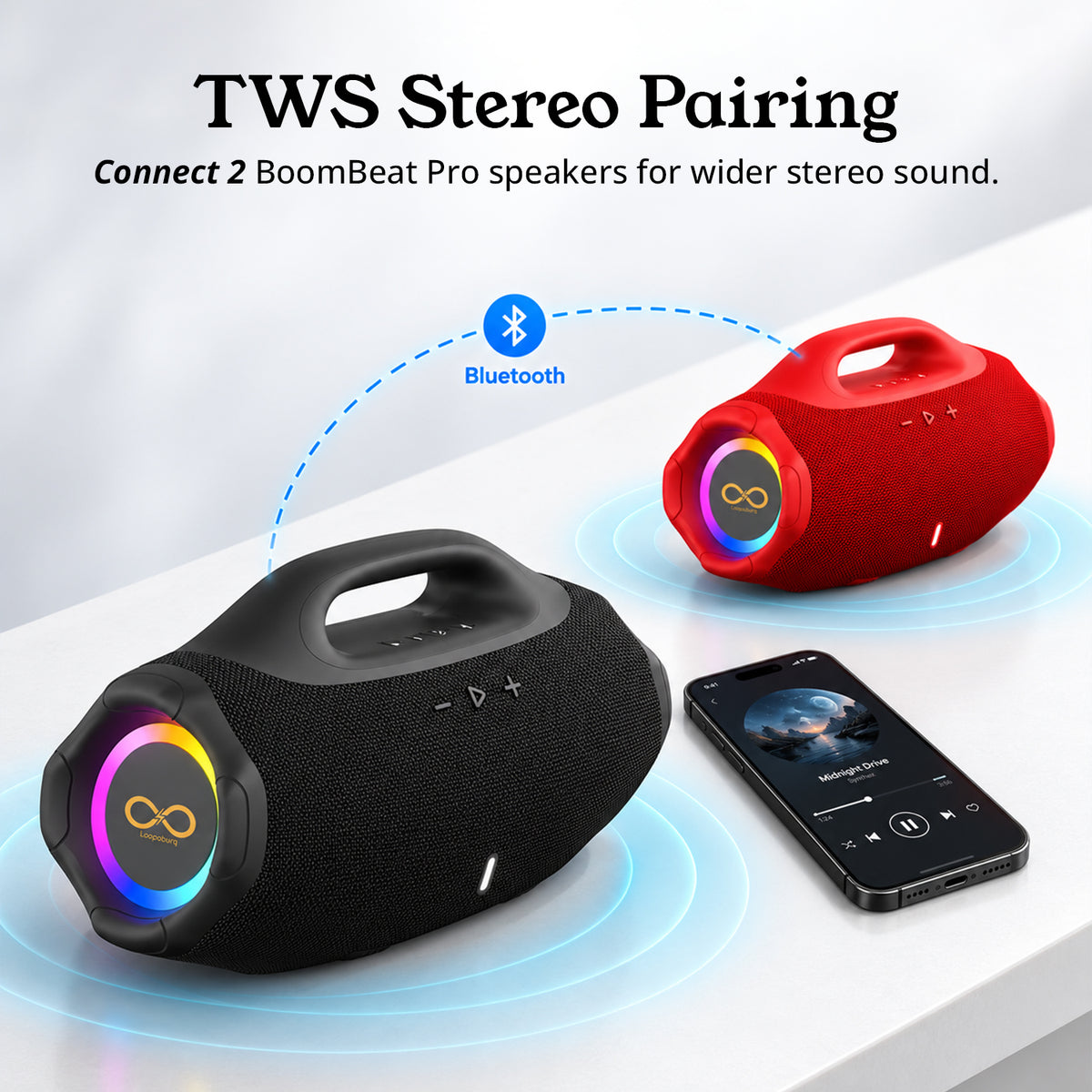 BoomBeat Pro 16W Portable Bluetooth Speaker
