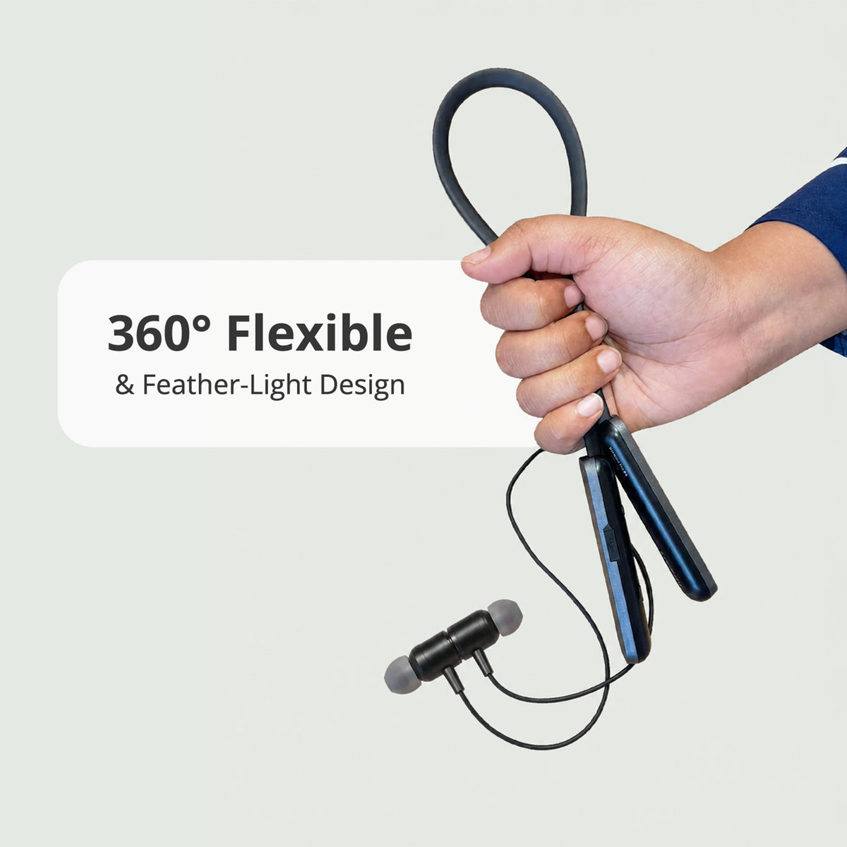 Wireless Neckband Earphones With ENC and 150 hours of Playtime