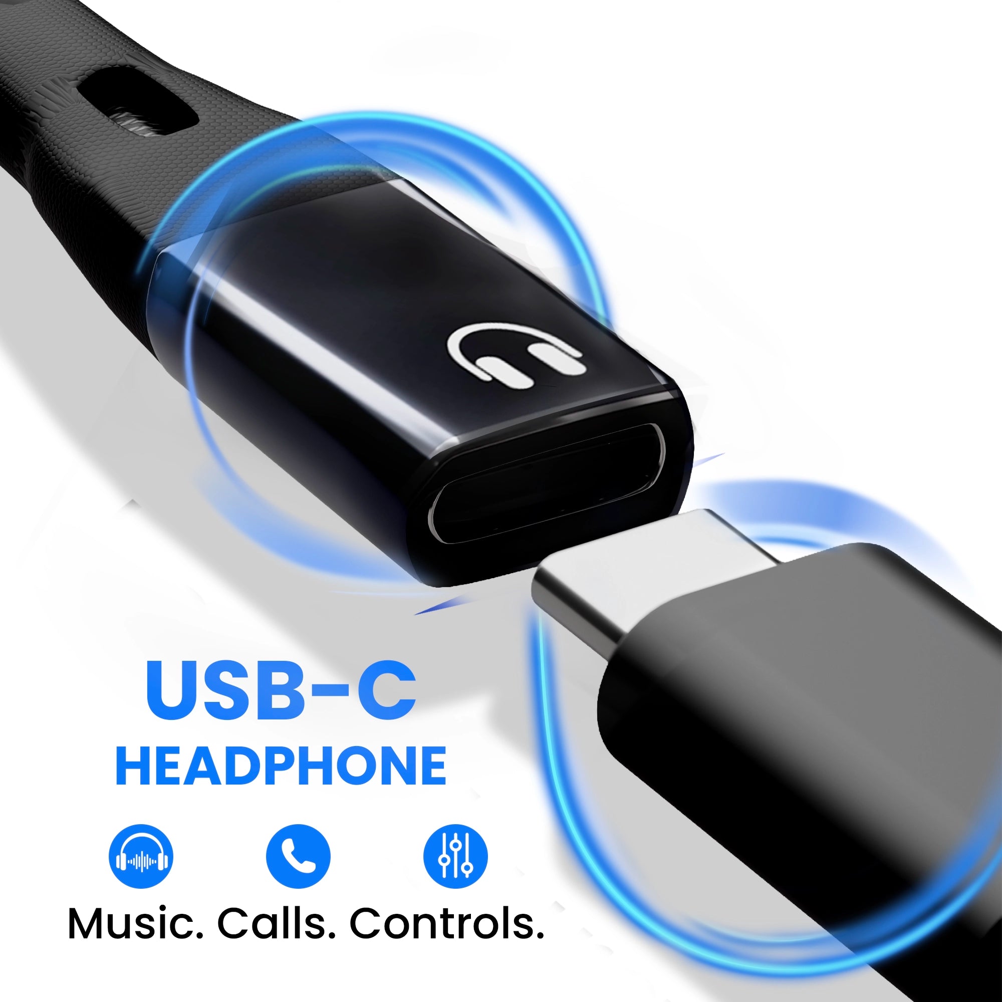 2-in-1 USB-C Audio & Charging Adapter with 60W fast charging