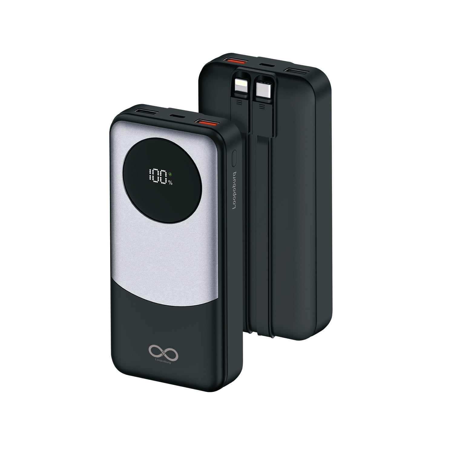 20000mah 22.5W Fast Charging Powerbank With Type-C & Lightning Cables with 3Ports