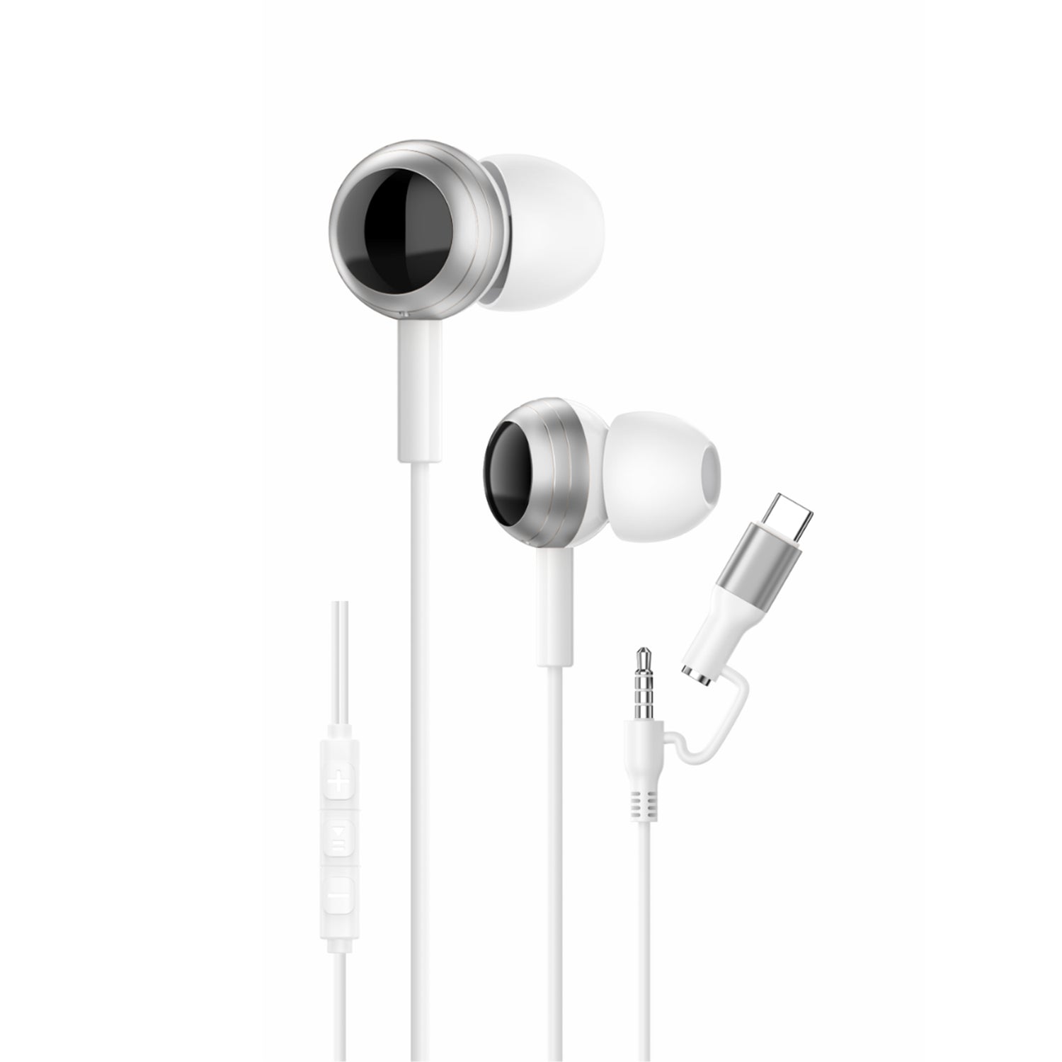DuoBeats 2in1 Earphones With TypeC & 3.5MM Compatibility