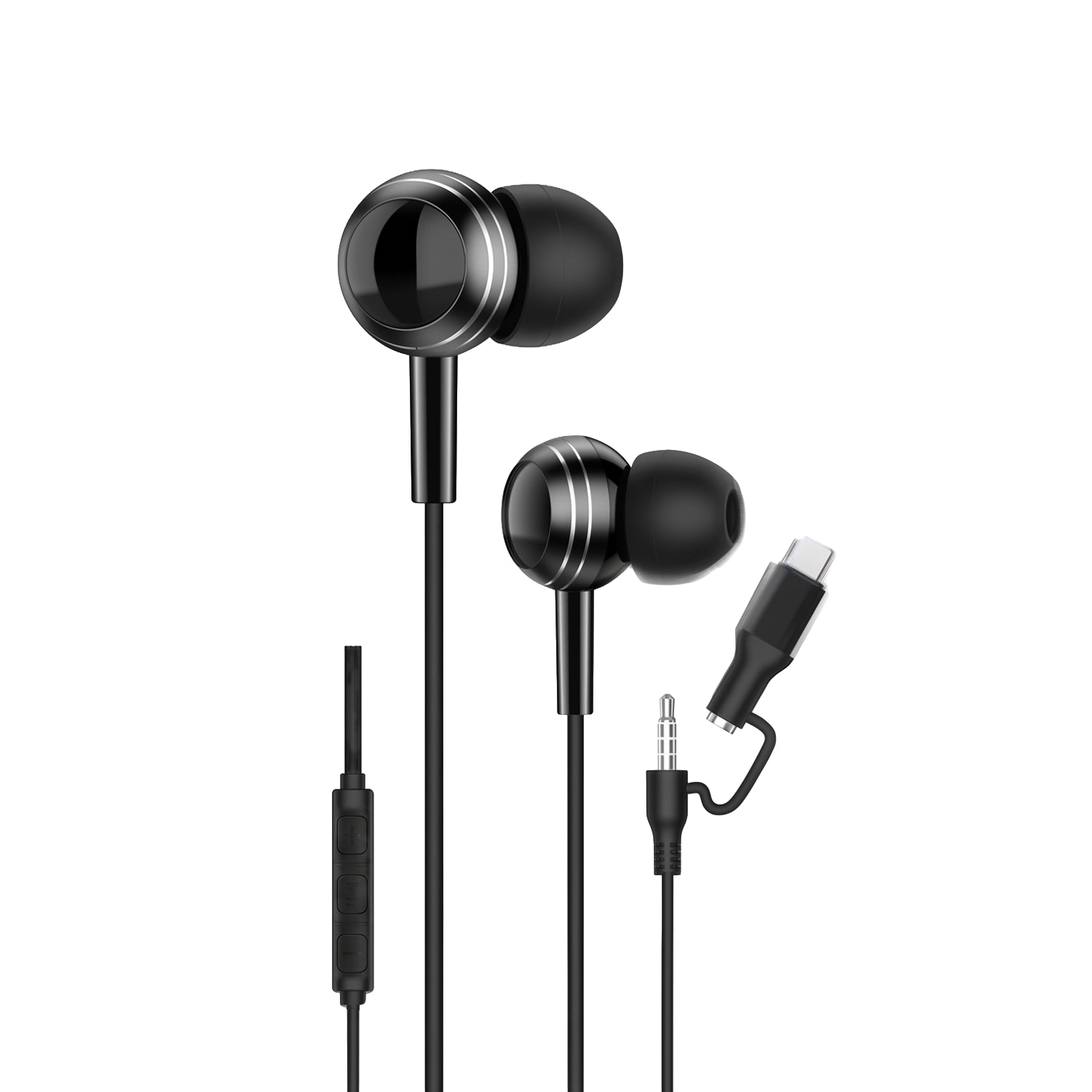 DuoBeats 2in1 Earphones With TypeC & 3.5MM Compatibility