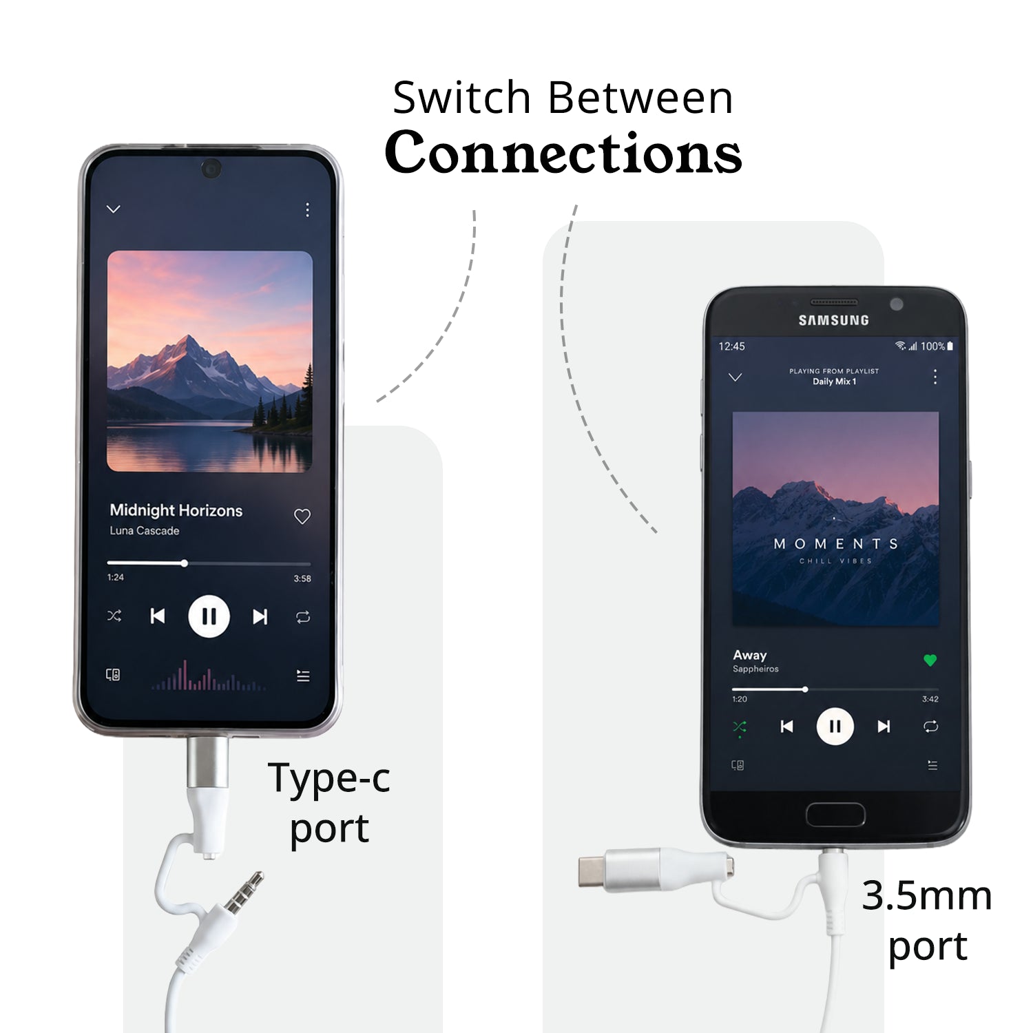 DuoBeats 2in1 Earphones With TypeC & 3.5MM Compatibility