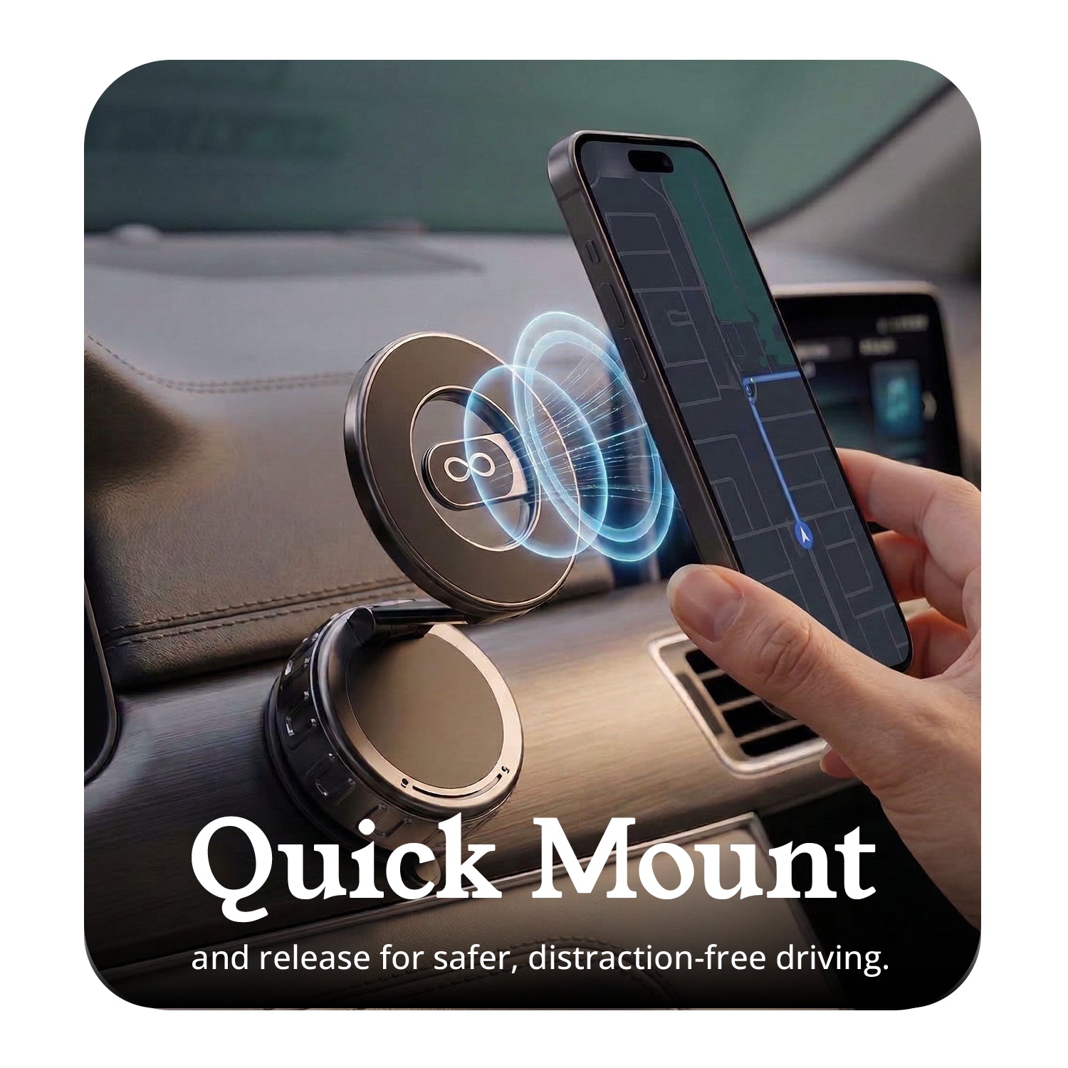 Vacuum Suction holder for Mobile with nano gel technology