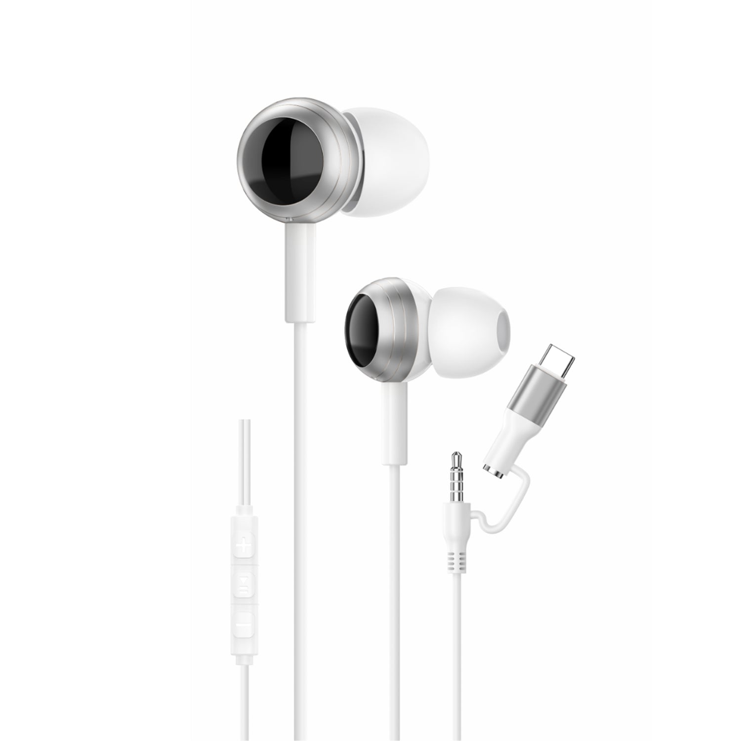 Ultimate Audio & Power Combo: DuoBeats 2-in-1 Earphones + 60W 2-in-1 Connector