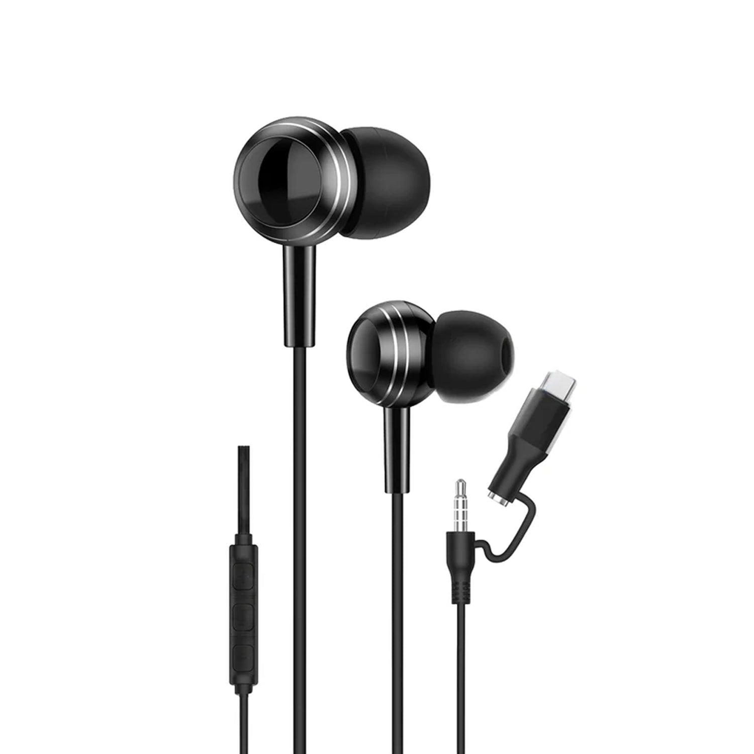Ultimate Audio & Power Combo: DuoBeats 2-in-1 Earphones + 60W 2-in-1 Connector