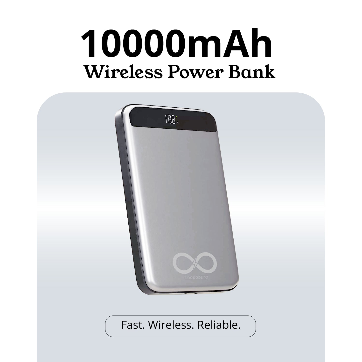 10000mah Wireless Powerbank With Fast 22.5W PD & 15W Qi Certified Wireless Charging