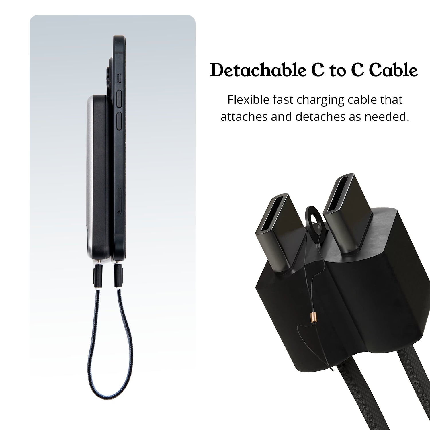 10000mah MagSafe Wireless Powerbank With Fast 22.5W PD & Qi Certified Wireless Charging